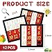 Suilung 12 Pcs Number Slide Puzzles 15 Puzzle Slide Game Number Slide Brain Teaser IQ Educational Learning Tool Number Learning Educational Toys for Christmas Party Favor, 2.6 x 2.6 Inch