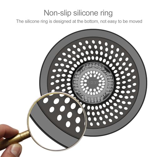 image for LEKEYE Shower Drain Hair Catcher/Bathroom Drain Cover/Bathtub Drain St