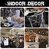 1000 sqft Spider Webs Halloween Decorations Bonus with 30 Fake Spiders, Super Stretch Cobwebs for Halloween Indoor and Outdoor Party Supplies #5