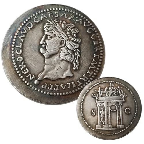 Ancient Roman Emperor Nero Coin Replica Historical Collectible Token for History Enthusiasts