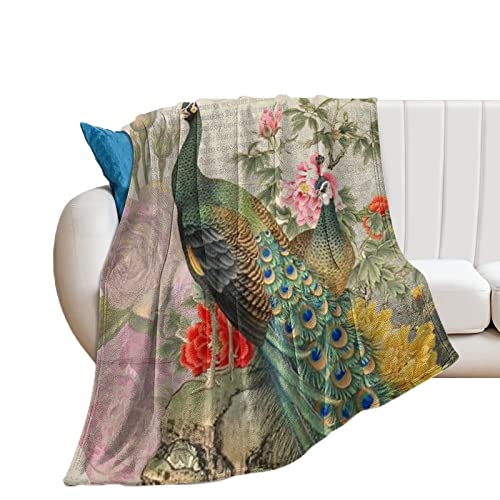Plaid paon rustique pour des soirées cocooning chaleureuses
