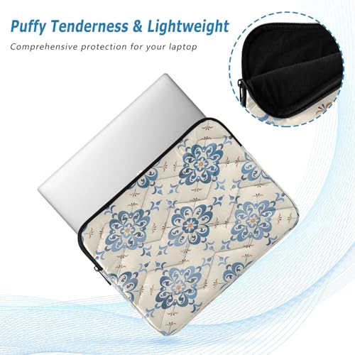 Funda para portátil 13-14 pulgadas con diseño floral tradicional miniatura 5