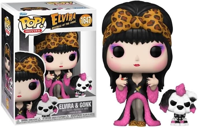 POP Horror Icons: Elvira & Gonk - Mistress of The Dark Funko Vinyl Figure (Bundled with Compatible Box Protector Case) Multicolor 3.75 inches - Image 2