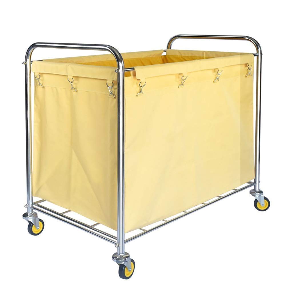 HTTGDGDH Carts Trolley Movable Carts, Kitchen Storage Hand Trucks, Heavy-Duty Rolling Wheels Cart For Laundry Hamper Sorter, Home Stainless Steel Trolley With Movable,