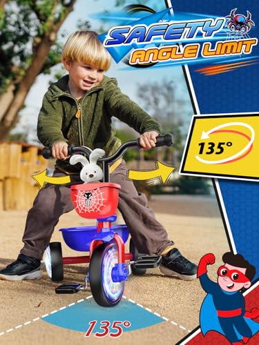 Spider Lighting Wheel Toddler Tricycle