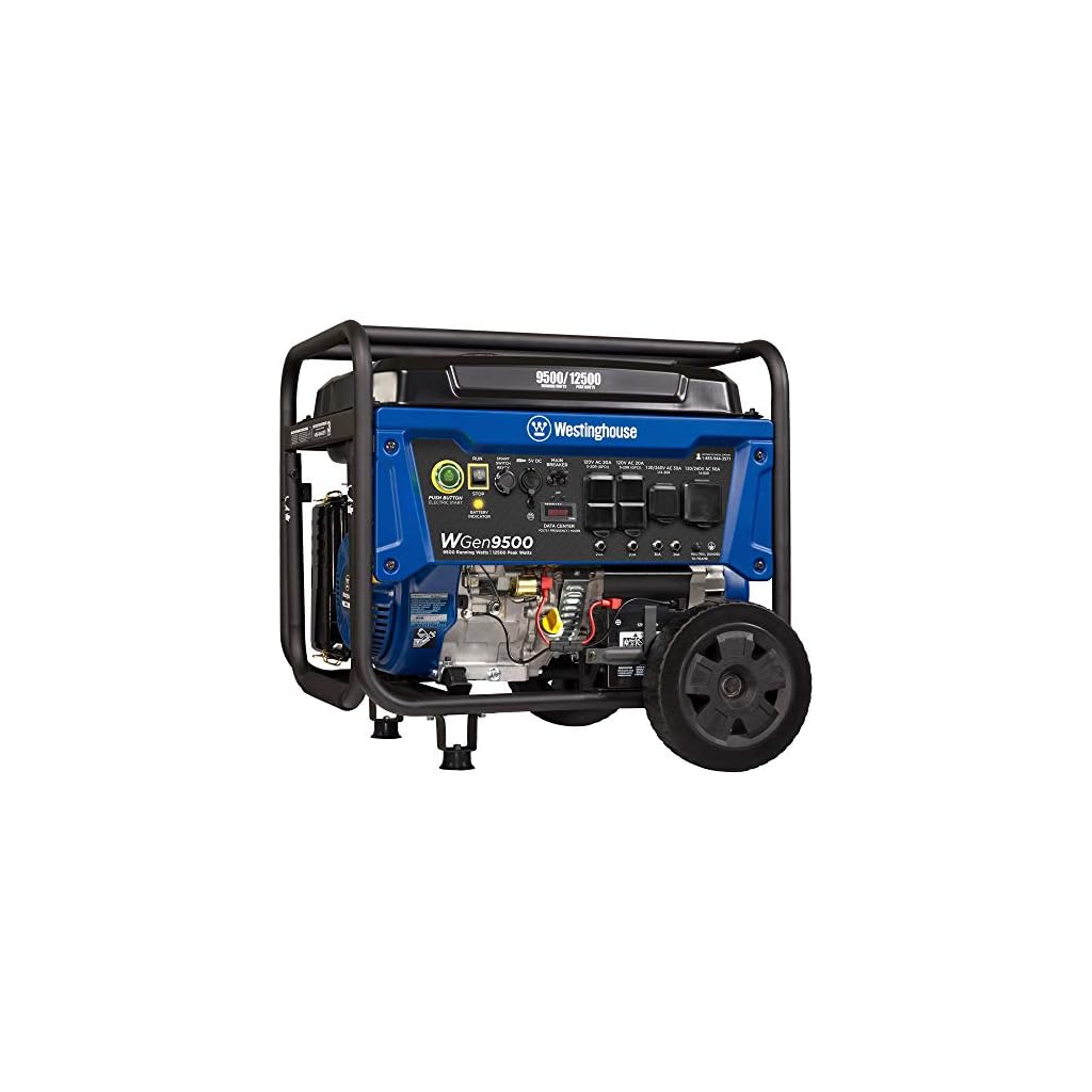 Westinghouse 12500 Watt Home Backup Portable Generator, Remote Electric Start with Auto Choke
