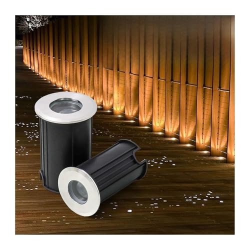 THEGA Mini Projecteur LED Submersible 1W - Spot Encastré Extérieur, Éclairage Subaquatique pour Piscine 12V/24V,Spot Étanche IP68 en Acier Inoxydable,...