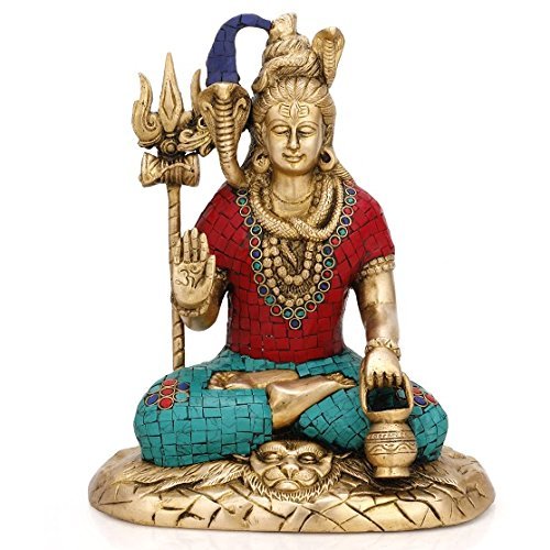 CraftVatika Lord Shiva Brass Statue Idol Sculpture God Natraja Shiv Figurine