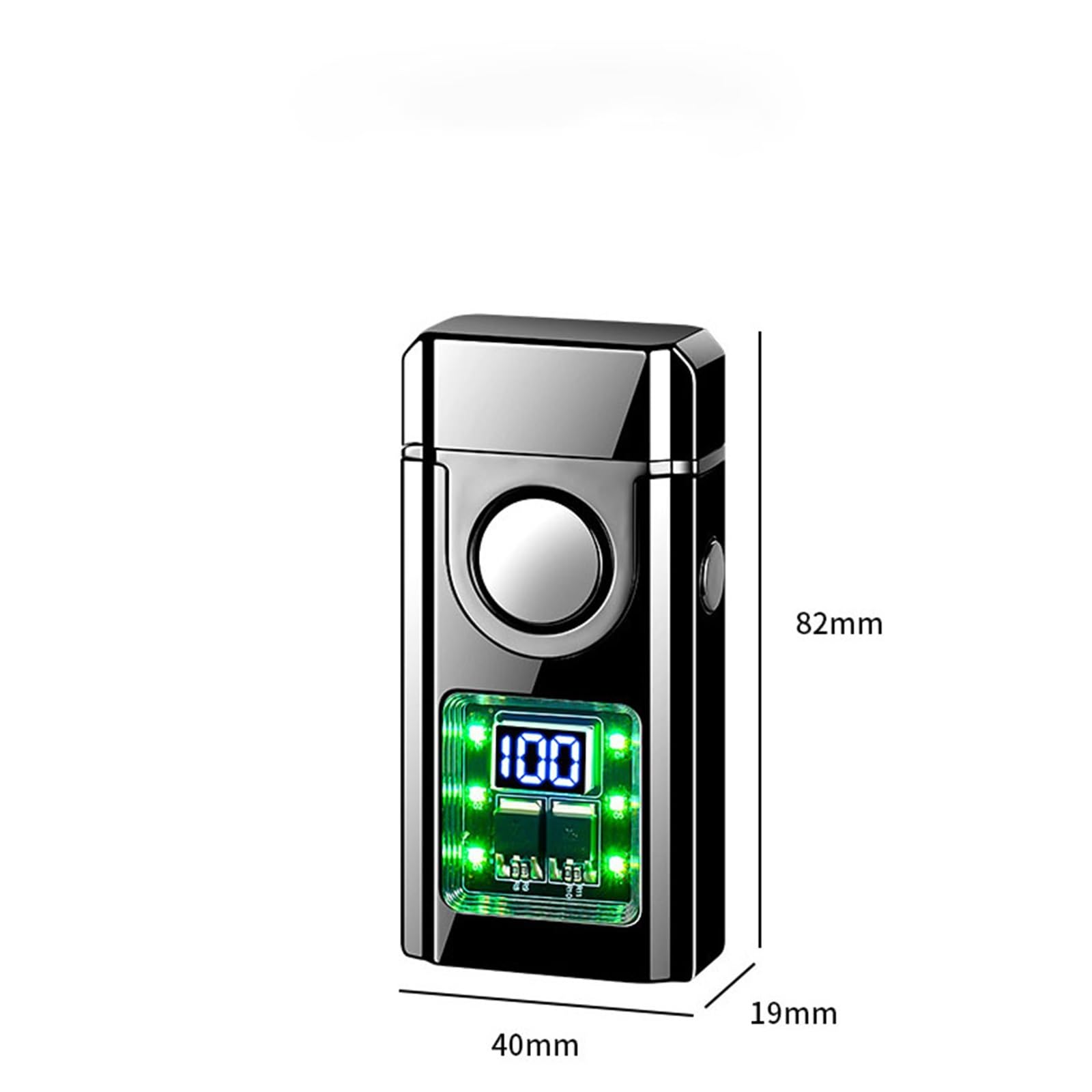 Mechero de butano – Doble llama inteligente controlada por voz, tamaño de llama ajustable, diseño portátil de metal, gas butano reciclable, ideal para velas y colección