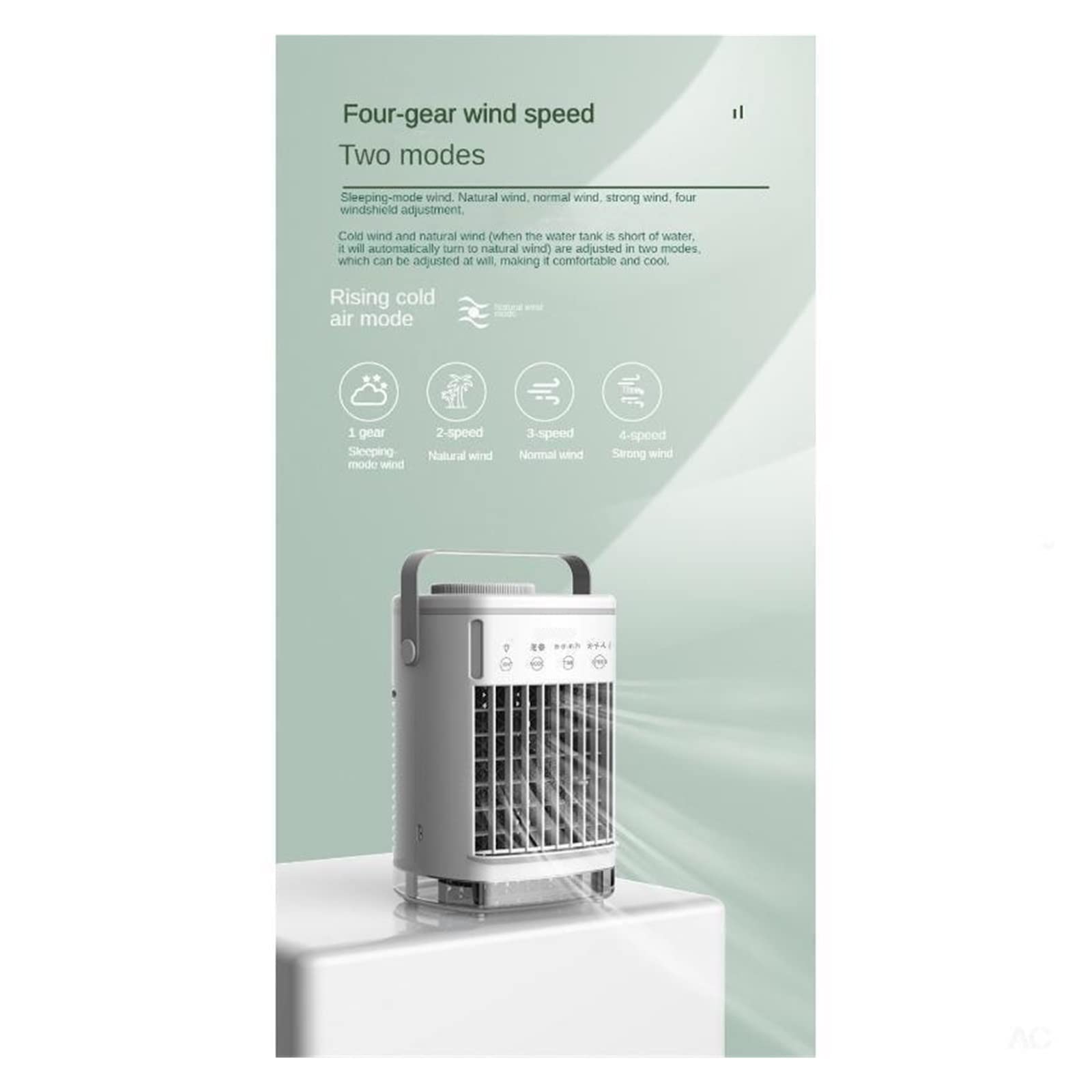 Przenośny klimatyzator Wentylator Mini wentylator chłodzący USB Wentylator klimatyzacji Mały wentylator chłodzący wodę Wentylator natryskowy Chłodnica powietrza do komputera stacjonarnego