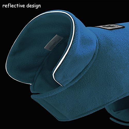 Creation Core Windproof Plush with Sport Vest Dog Clothes Night Reflective Jacket Pet Keep Warm Jacket No Pull No Choke Design Eco-Friendly for Small and Large Big Dog(Blue S) - Image 5