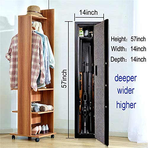 Moutec Large Rifle Gun Safe, Quick Access Rifle Gun Safe, 5-Gun Metal Rifle Gun Security Cabinet for Rifle with/Without Scope with Separate Pistol/Handgun Lock Box (Digital Keypad-Non Biometric) - Thumbnail 2