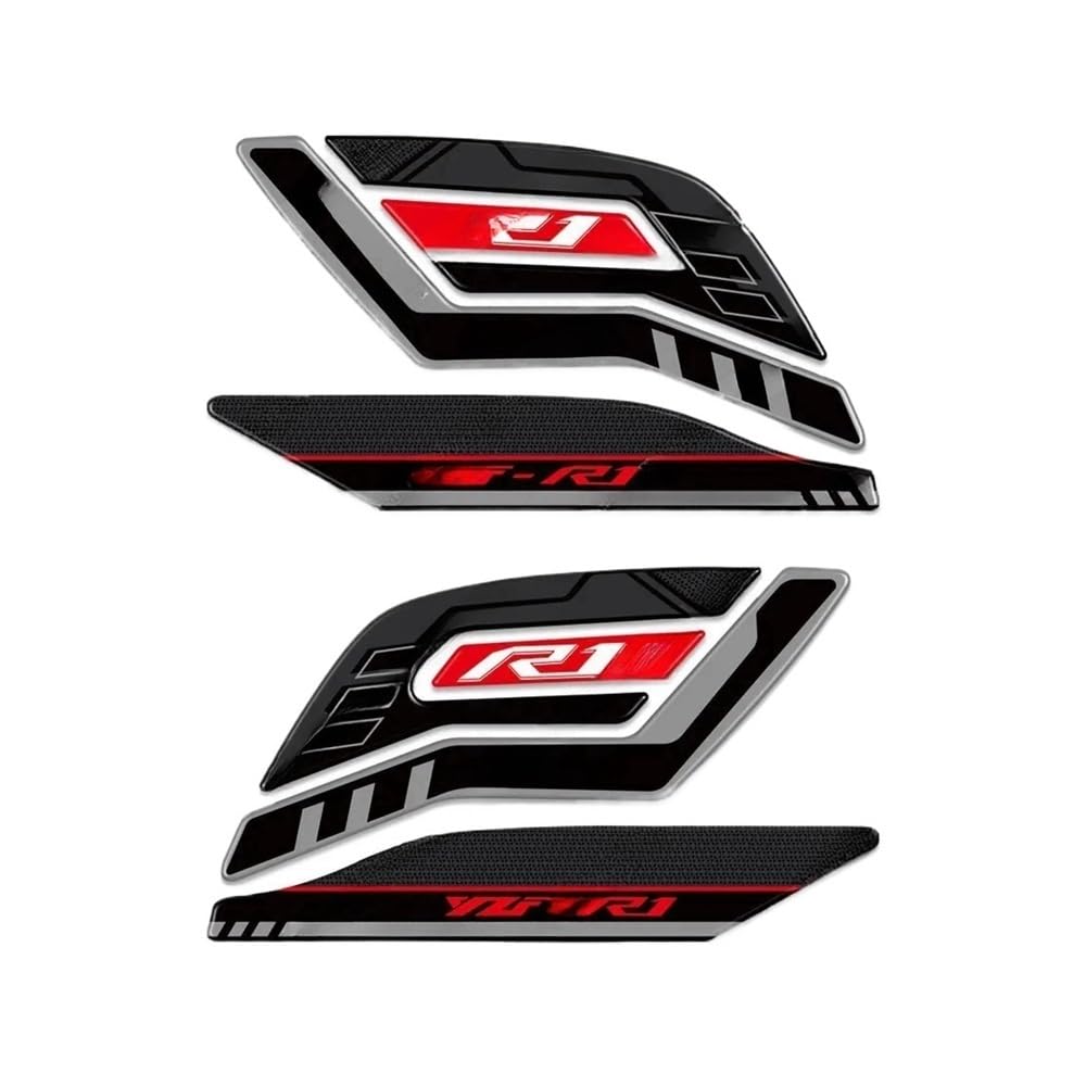 Motorcycle Fuel Tank Pad Stickers Motorcycle Tank Protector Decal Accessories for YZF R1 R1M YZFR1 2015-2023 Traction Fuel Decal Tank