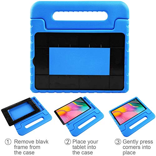 Bmouo For Samsung Galaxy Tab A 8.0 2019 Case Sm-T290/T295, Galaxy Tab A 8.0 Case 2019, Shockproof Light Weight Protective Handle Stand Kids Case For Galaxy Tab A 8.0 Inch 2019 Without S Pen - Blue #TOP7