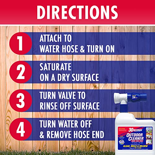 30 Seconds 6430S 2P Outdoor Cleaner 2 Pack With Hose End Sprayer - Cleans Stains From Algae, Mold And Mildew thumb #3