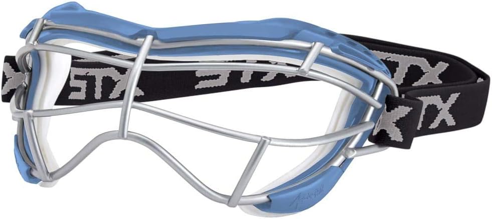 Lacrosse Focus-S Goggle, Carolina/White