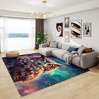 Jejeloiu Kinderteppich Dschungeltiere – 91x152 Cm, Weiche Flanell-Oberfläche, Rutschfeste Unterseite, Für Kinderzimmer & Wohnzimmer