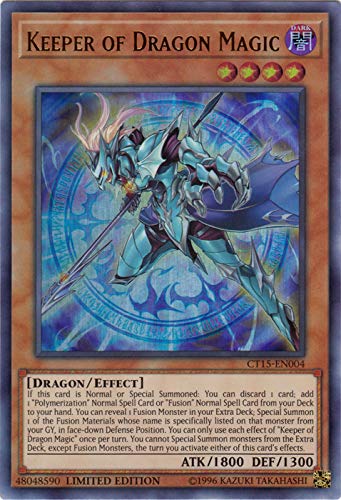 Yu-Gi-Oh! - Keeper of Dragon Magic (CT15-EN004) - 2018 Mega-Tins Promos - Limited Edition - Ultra Rare