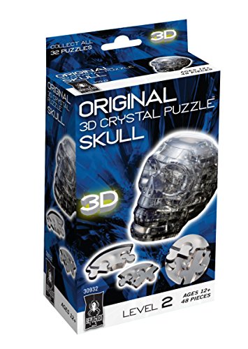 Original 3D Crystal Puzzle - Skull Black by Bepuzzled