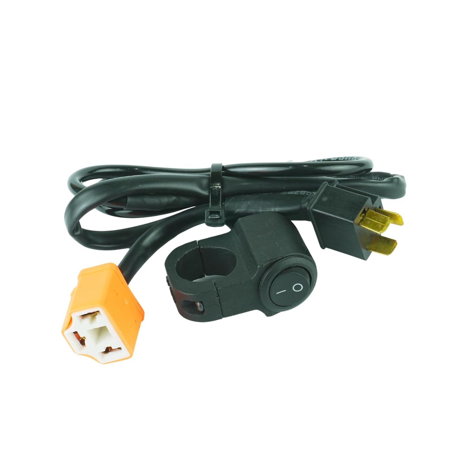 AHO Headlight Off Harness for Bike | H4 | Plug-n-Play | Universal | 1 Year Warranty (with Metal Switch)