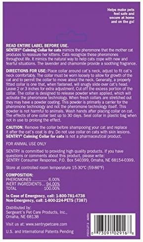 SENTRY Calming Collar CAT Good Behavior Pheromone 3 Pack