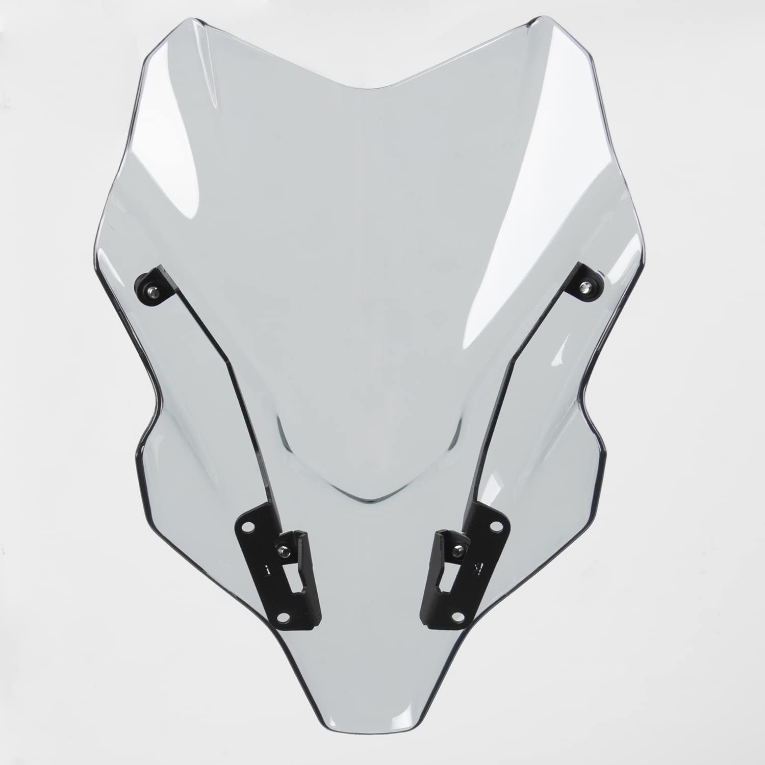 Motorcycle Large Windshield Windscreen Compatible with Y-amaha MT07 MT-07 2021 2022 2023 Front Airflow Wind Deflector Screen Shield Flysccreen Protector Sport Visor (Light Smoke)