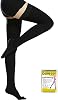 Beister Medical Closed Toe Thigh High Compression Stockings with Silicone Band for Women & Men, Firm 20-30 mmHg Graduated Support for Varicose Veins, Edema, Flight (1 Pair