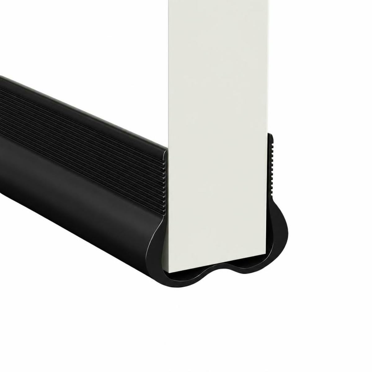 Jmgdj Black Flexible Door Bottom Sealing Strip Under Door Draft Stopper Sealing Strip Oundproof Gasket Weatherstrip Window Draft Guard