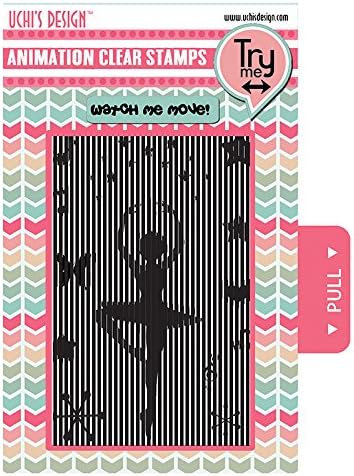Uchi's Design Animation Clear Card Craft Decorative Stamps - Ballerina