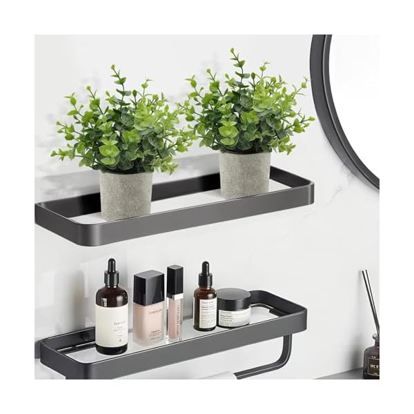 Fake plants indoor 2 pack faux plants in pot green decor small eucalyptus artificial plants for shelf desk home bathroom farmhouse room coffee table decor greenery  urban country home decor