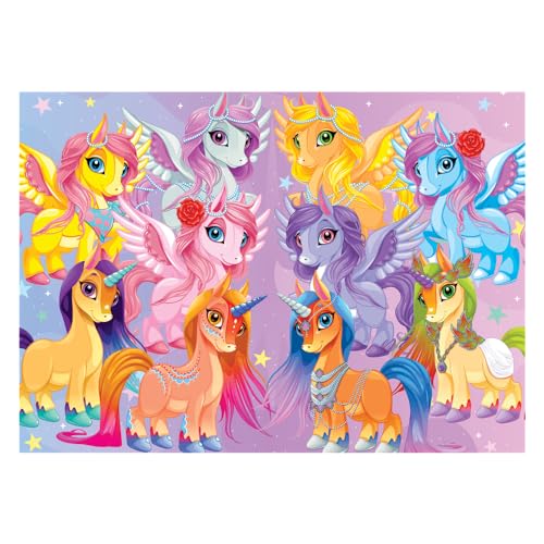 Quebra Cabeça 200 Peças Unicórnios GGB Plast