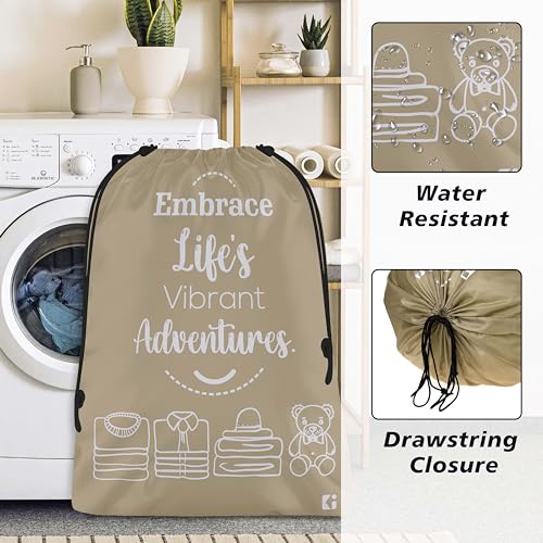 Image of Kuber Industries Pack of 3 Travel Organizer Combo Set | Cloth Storage Bags Set | Parachute Cloth Bag | Waterproof Organizer for Shoe-Garments-Laundry-Lingerie | Small-Medium-Large | Brown