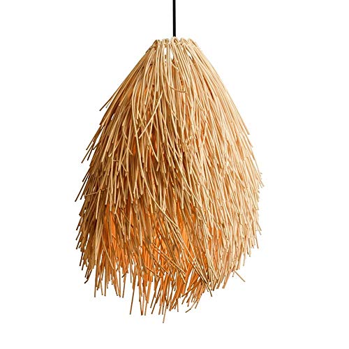 Plafonnier créatif bambou et art simple luminaire encastré de plafond