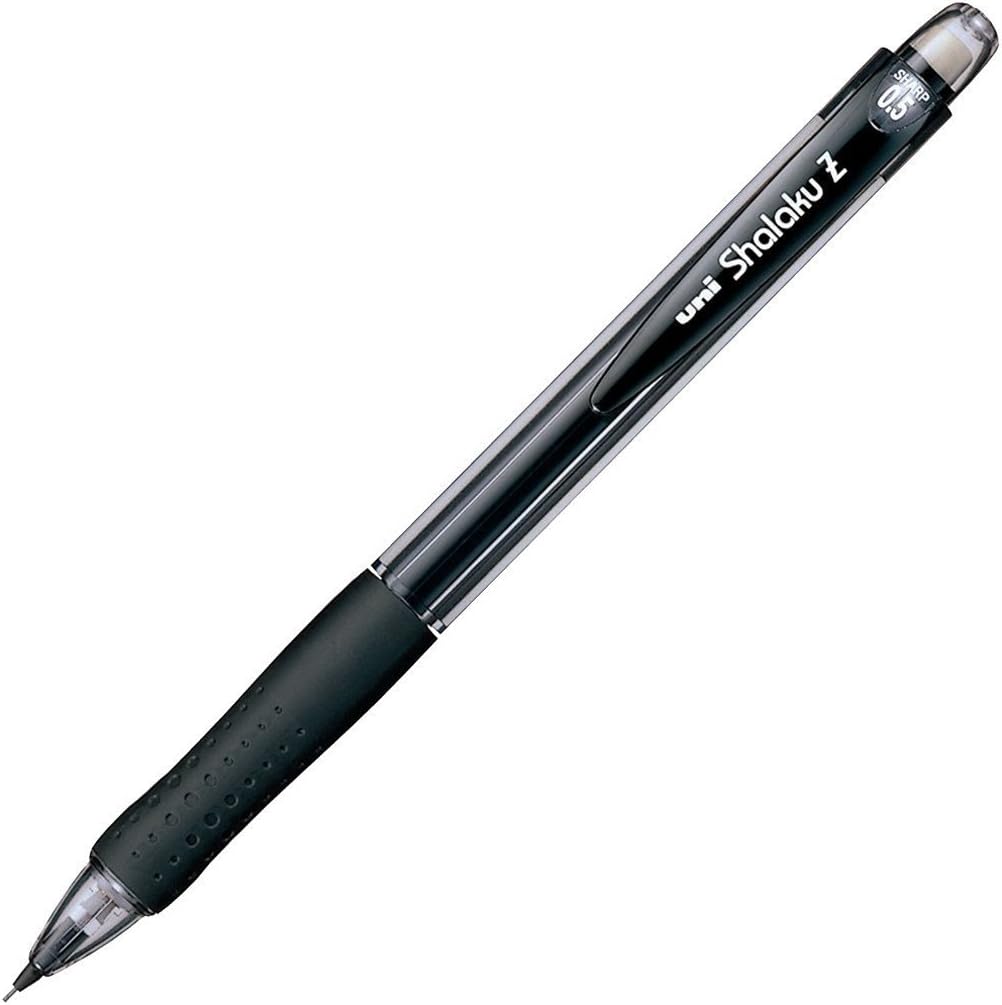 三菱鉛筆 Mitsubishi Pencil Berrisha Raku Z M5100Z.24 Mechanical Pencils, 0.5, Black, 10 Pieces