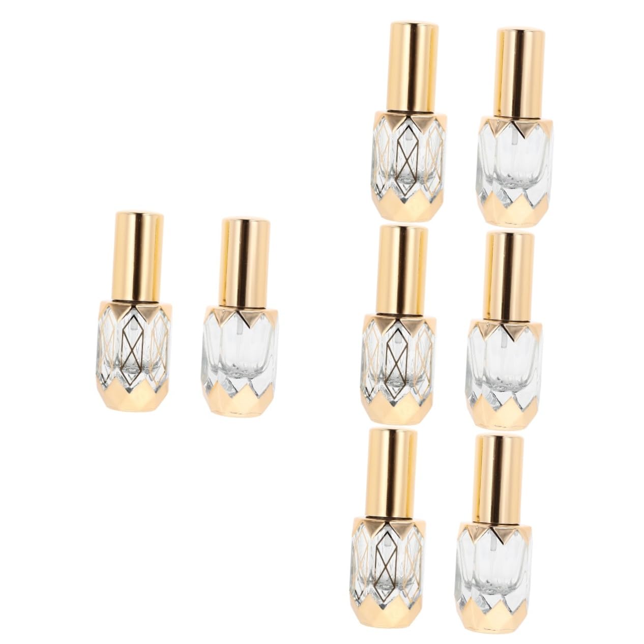 ULTECHNOVO Botella De Spray De Perfume Botellas Rociar Pequeño Botella De Viaje De Perfume Para Mini Atomizador De Perfume De Viaje Botella De Perfume Recargable Vidrio 2 Piezas X 4