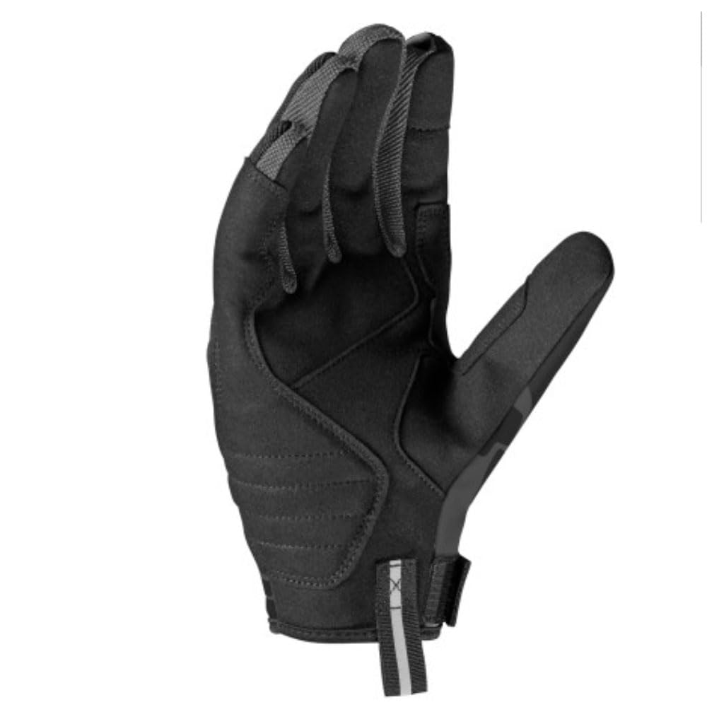 SPIDI Flash-KP Tex Guanti da moto da donna, nero/grigio, M
