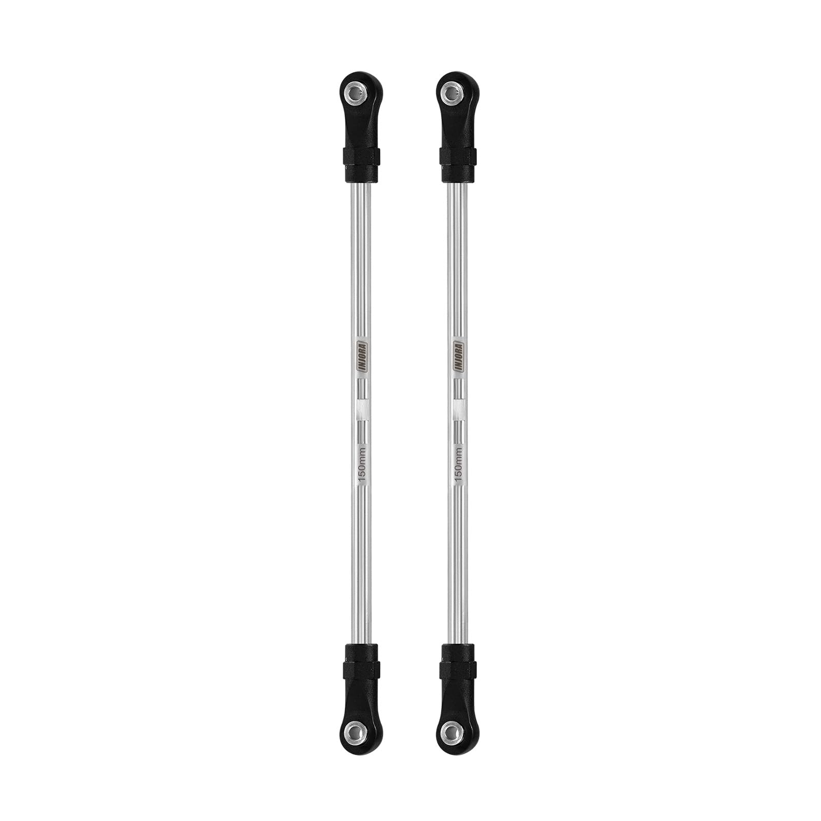 INJORA Stainless Steel Builders Links with Rod Ends for TRX4 SCX10