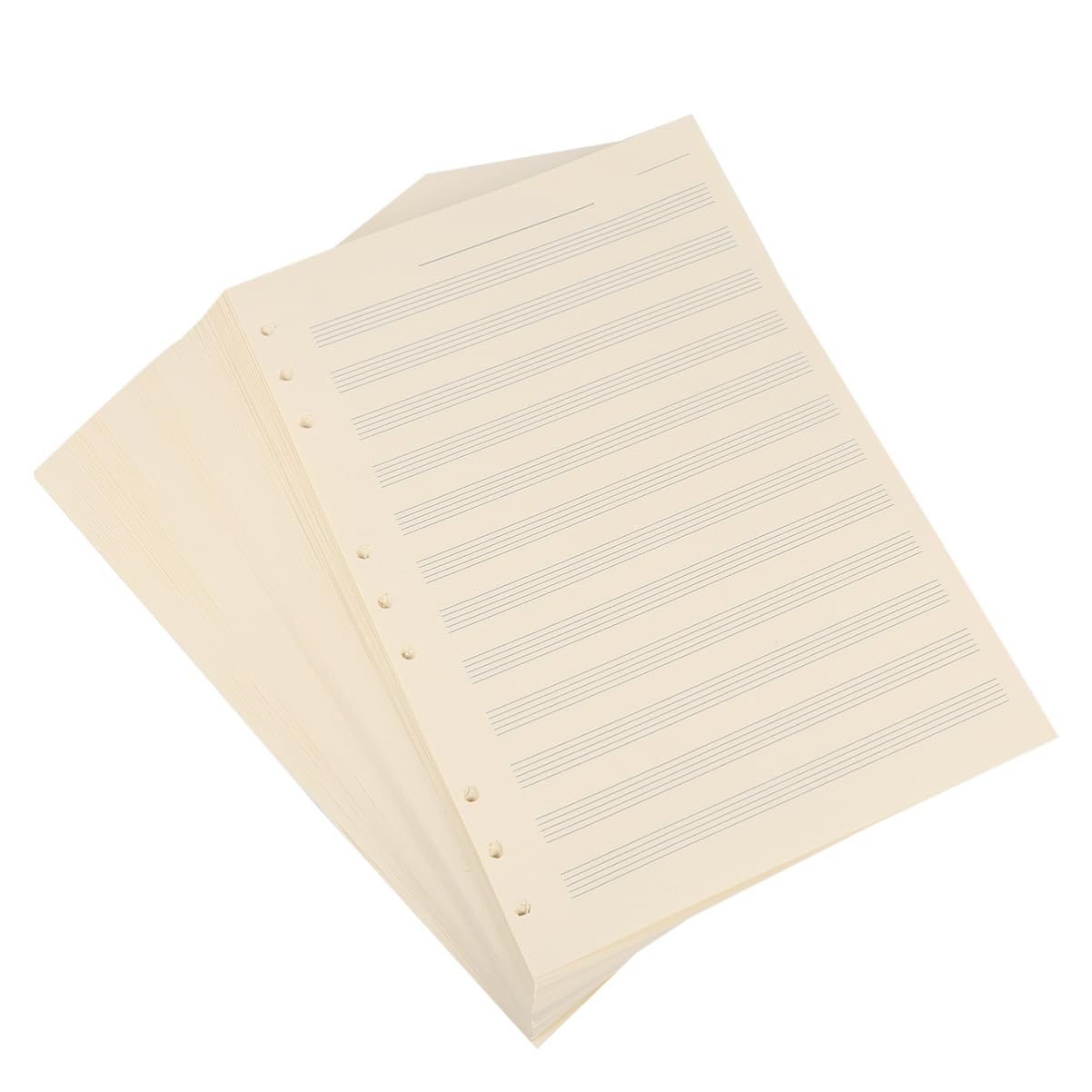 STOBOK Ricarica Per Spartiti Musicali 100 Fogli Carta Manoscritta a Fogli Sciolti 2mm 12 Righe Per Musicisti e Studenti Carta Composizione Musicale