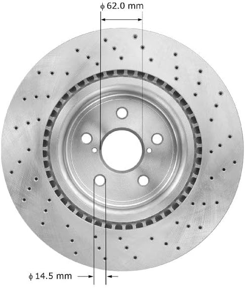 Bendix Premium PRT5943 Front Brake Rotor for Lexus IS F 2014-2008