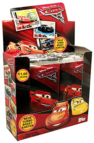 Preisvergleich Produktbild Disney Cars 3 Trading Cards - Booster, Display, Starter - Deutsch (1 Display)
