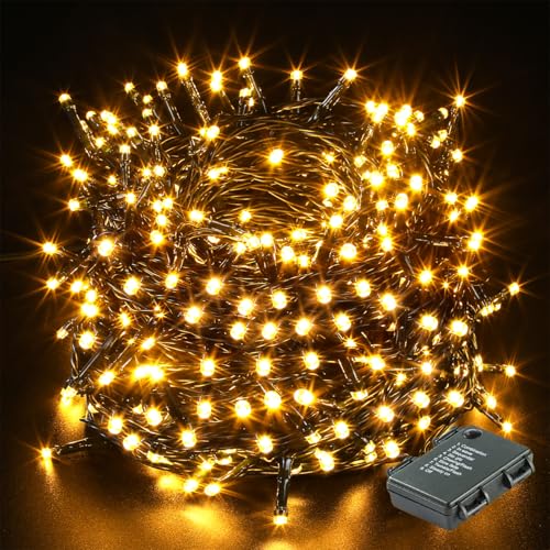 GlobaLink LED Lichterkette Batterie, 300Leds 40M Warmweiß...