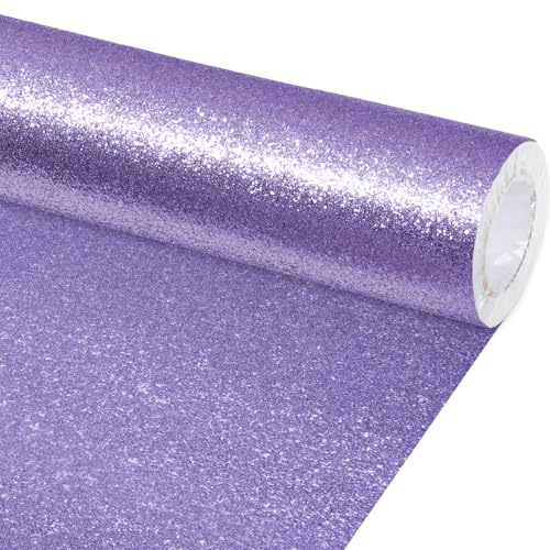 gisgfim 16 x20ft Glitter Bulletin Board Paper Roll Sparkle Color Bulletin Board Background Poster Paper Non Fading Gift Wrapping DIY Art Crafts for Office Classroom Decoration Ultra Purple