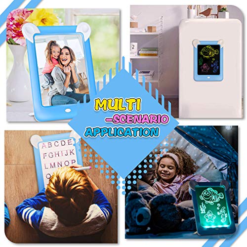 3D Glow Pads for Kids, Magic Drawing Board 19 Stencils, Portable Glow Board Pad 4 Drawing Pens, Magic Drawing pad… - Image 8
