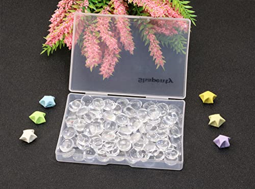 shapenty 12mm Clear Round Glass Cabochons Dome Tiles for DIY Craft Photo Charms Cameo Pendants, Rings - Image 2