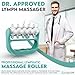 COZLOW - MyoRelease Lymphatic Drainage Massager - Green - Handheld Fascia Release + Scar Tissue Massage Roller for Shoulder, Neck, Belly, Thigh, Leg, Back, Glutes - Helps Reduce Cellulite Appearance