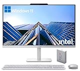 Lenovo 24' FHD All-in-One Desktop Computer for Home & Office, Intel Processor, 16GB RAM, 500GB External + 128GB PCIe, HDMI, Bluetooth 5.2, Business AIO, Vent-Hear, Wireless Keyboard & Mouse, Win 11