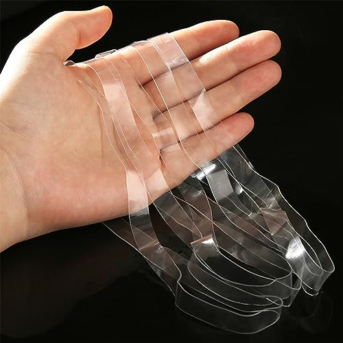 NUDFSY Large Elastic Bands, 40 Pcs Rubber Bands,Transparents Heavy Duty, Can Bands File Folder Bands for Office Home School Bank,Strong Durable Wide for Industrial Litter Box Craft