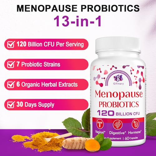 Zwllood LJY-GNQ-GIF-1PP Menopause Supplements For Women, 120 Billion Cfu Menopause Probiotics For Women, All-Natural Probiotic thumb #6