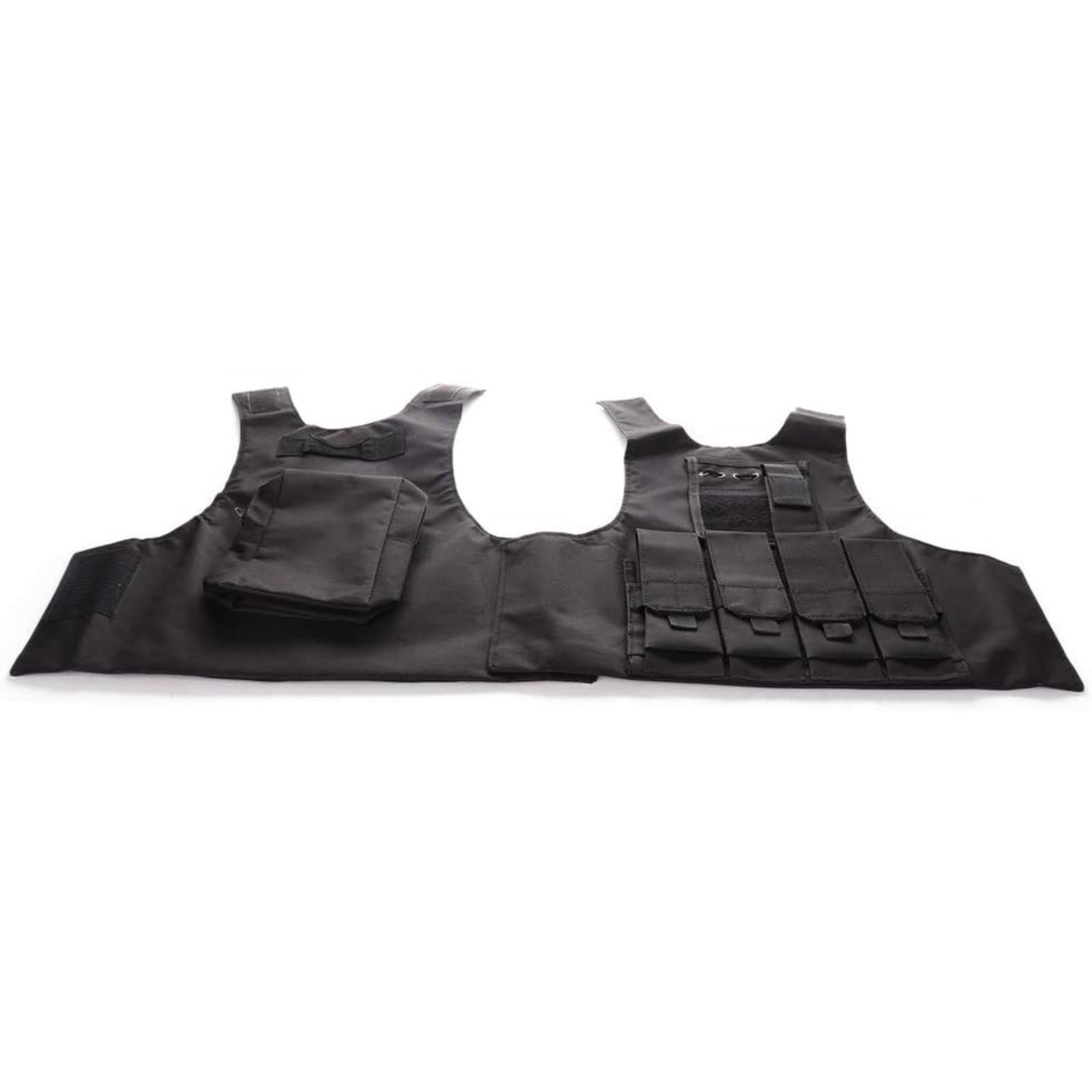 Gilet tactique pour enfants, gilet de protection pour airsoft, paintball réglable avec poche amovible pour garçons et filles