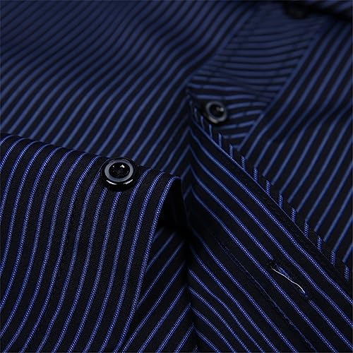Chemises habillées pour hommes en coupe surdimensionnée à rayures taille 4XL